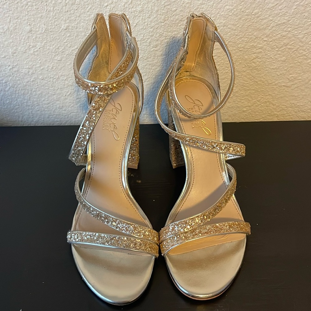 Gold shoes